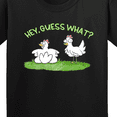 thumbnail image 4 of Inktastic Hey, Guess What? Chicken Butt Youth T-Shirt, 4 of 5