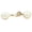 White, variant on Double Rings Chinese Buttons Retros Styles Clothing Buttons Stylish Buttons