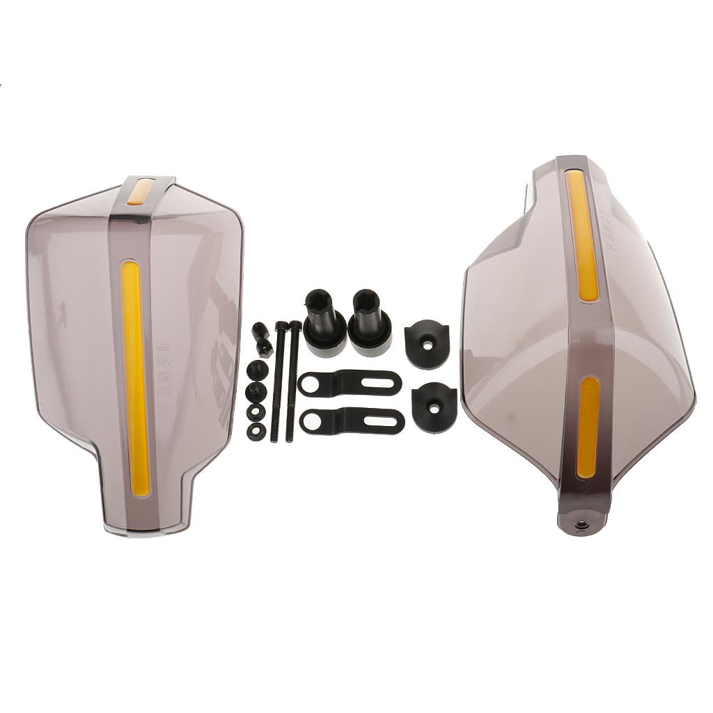 Motorcycle 7/8'' Handlebar Wind Deflector Hand Guard Clear