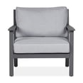 thumbnail image 3 of Real Flame Ortun Aluminum Outdoor Chair With Cushions in Gray, 3 of 7