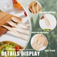 thumbnail image 5 of Verdelife 360 Count Disposable Cutlery Eco Friendly Biodegradable 120 Wooden Knife 120 Wooden Fork 120 Wooden Spoon Mixed Box, 5 of 7