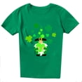 thumbnail image 5 of Puntoco Mujer Casual Cuello Redondo St. Patrick'S Day Impreso Camiseta Suelta Manga Corta Tops Blusa Puntoco Puntoco-1347, 5 of 5
