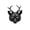 Black, variant on Halloween Decorations Rabbit Mask, 7.09 x 12 in PU Leather Animal Costume Prop, Halloween Party Decorations for Masquerade Carnival Party (White)
