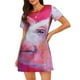 thumbnail image 1 of Fotbe Pig Bata de Dormir para Mujer con Estampado, Camisón de Algodón de Manga Corta, Ropa de Dormir Casual, 1 of 6