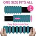 thumbnail image 3 of LTECARP Adjustable Wearable Wrist & Ankle Weights for Women Men - Leg & Arm Bands, Silicone Weighted Bracelets for Pilates, Walking, Yoga, Dance, Barre,Gym, 3 of 7