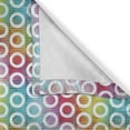 thumbnail image 4 of Ambesonne Digital Valance Pack of 2, Rounds on Fractal Backdrop, 42"X18", Multicolor, 4 of 5