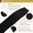thumbnail image 2 of Hair Extensions Real Remy Human Hair Natural Tape In Extensions Straight Tape in Hair Extensions Human Hair Seamless 20pcs/pack 16inch, 2 of 6