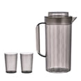 thumbnail image 2 of Jarra de agua para nevera de 2 cuartos con 2 taza jarra de plástico con tapa, jarra de leche, jarra de para beber café, , , Macarena jarra de jugo, 2 of 7