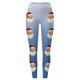 thumbnail image 3 of MKLEKYY Leggings deportivos para mujer, leggings de entrenamiento, pantalones con estampado navideño de bloques de color, leggings elásticos suaves 2513, 3 of 4