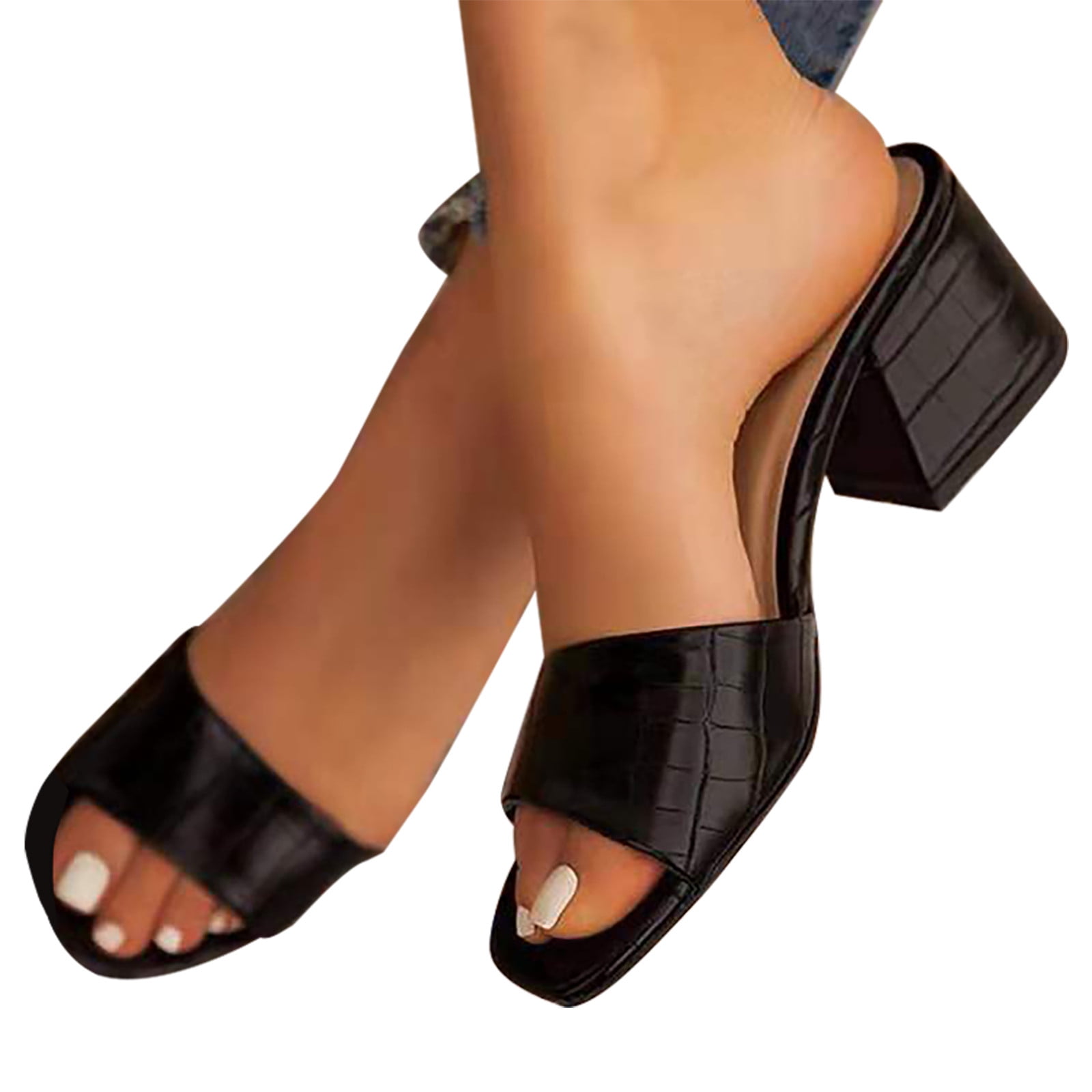 ★*i様 Bit Square-Toe Mules バニラ 38 New Color] Bit Square-Toe Mules
