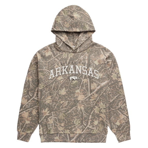 Men's Uscape Apparel  Camo Arkansas Razorbacks Back Bay Fleece Hoodie