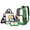 Green-Lion Polka Dot, variant on Kuiaobaty Lion Print Clear Backpack Set for Kids Polka Dot Print Bookbag and Pencil Case with Zipper Sturdy Transparent Backpack and Lunch Bag for School, Green