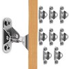 Baby Furniture Anchors, 8Pcs Metal Anti Tip Furniture Wall Anchors Straps, Silver Tone Anti Tip Furniture Secure to Wall for Child Proofing for Bookshelf, Cabinet, Table, Wardrobe
