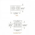 thumbnail image 2 of Wac Lighting Mt-5Ld225tl-S Tesla Multiple Spots 12.5" Wide 2 Light Adjustable Invisible, 2 of 2