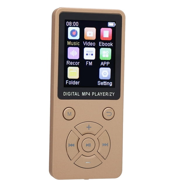 Lecteur de Musique Portable avec Écran de 1,8 Pouces, Lecteur MP3 BT avec Visionneuse FM / Vidéo / Photo / Livre Numérique pour Enfants, Lecteur de Musique MP3 Son HiFi pour Course Jogging Cyclisme
