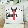 thumbnail image 2 of MKHERT Happy Father's Day Pattern Throw Pillowcase Pillow Cover Cushion Couver 18x18 inch, Set of 2, 2 of 2