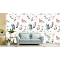 thumbnail image 2 of MuralsPrint Dongu Flamingos Removable Wallpaper - 24'' inch x 10'ft, 2 of 3