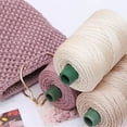thumbnail image 3 of 4mm Colored Ice Silk Cord Twisted Woven Rope Hollow Thread Craft Decorative DIY Handmade Bag Drawstring Belt Accessories (Deep khaki), 3 of 6