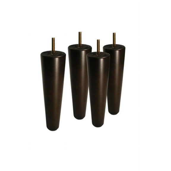 BingLTD - 7 1/2" Mid Century Dark Walnut Sofa Legs - Set of 4 (Emma LEG-202)