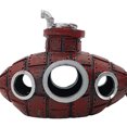 thumbnail image 2 of Rium Submarine Ornament Fish Hideaway Tank Accesorios (Vino) Aqua Red, 2 of 4