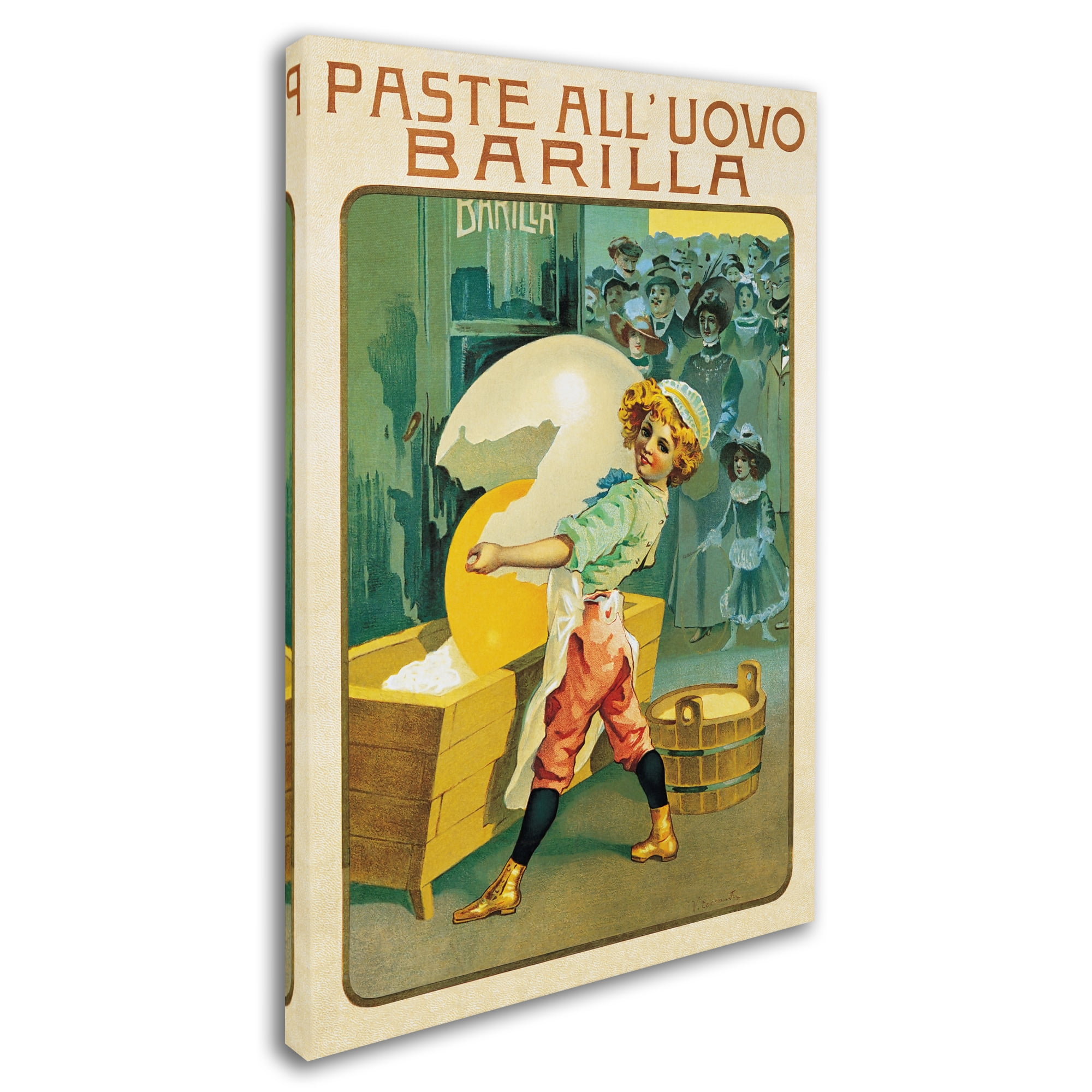 Vintage Apple Collection 'Barilla Pasta Egg' Canvas Art