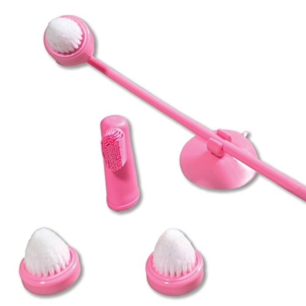 My Shiney Hiney Medium Bristle Personal Cleansing Brush Set - Pink