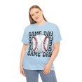 thumbnail image 6 of Retro Baseball Game Day T-Shirt, Baseball Lover Mom Shirt Gift Tee, 6 of 8
