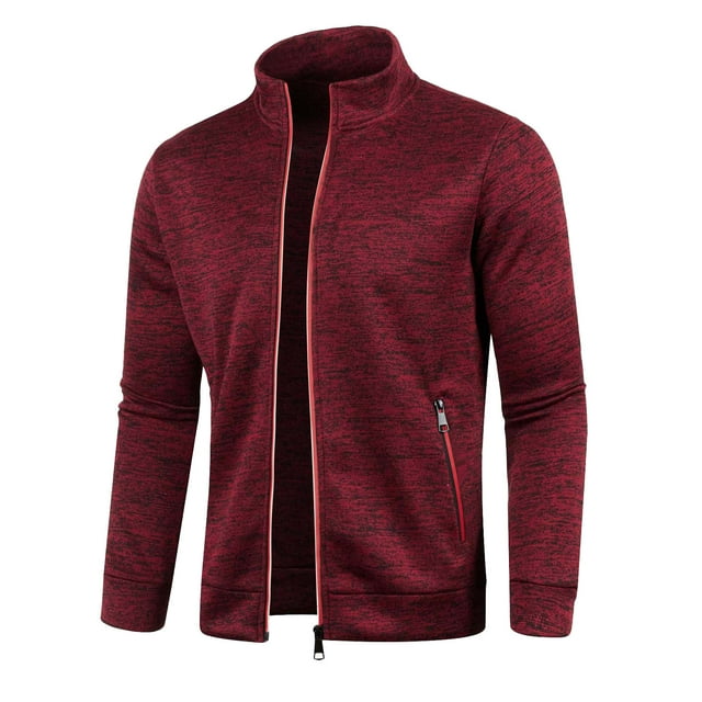 Men's Track Jackets Lightweight Full Zip Tops Casual Slim Fit Coat Workout Running Athletic Active Jacket With Pockets
