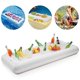 thumbnail image 1 of Barra de servicio inflable para buffet de ensaladas, bandeja de hielo, enfriador de comida y bebida para picnic, fiesta en la piscina con tapón de drenaje, 1 of 5