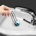 thumbnail image 2 of Push Button Sink Drain Stopper, Stainless Steel Hair Catcher Filter, Push Button Core Strainer, for Bathroom Sink Basin, 2 of 9