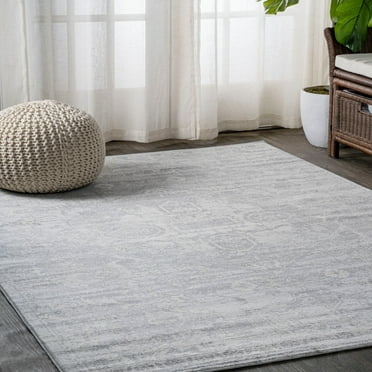 JONATHAN Y MDP104B-4 Modern Persian Vintage Medallion Gray 4 ft. x 6 ft. Area Rug, Country Floral, Pet Friendly, Stain Resistant, Easy to Clean, for Living Room; Kitchen, Bedroom