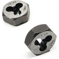 thumbnail image 1 of HUGFEGWE 15.8×6.3mm Hex Pipe Rethreading Die Carbon Steel Industrial Pro Hexagonal Re-Threading Hex Metric Die for Taper Pipe Threads 2pcs CJB91-22822, 1 of 4