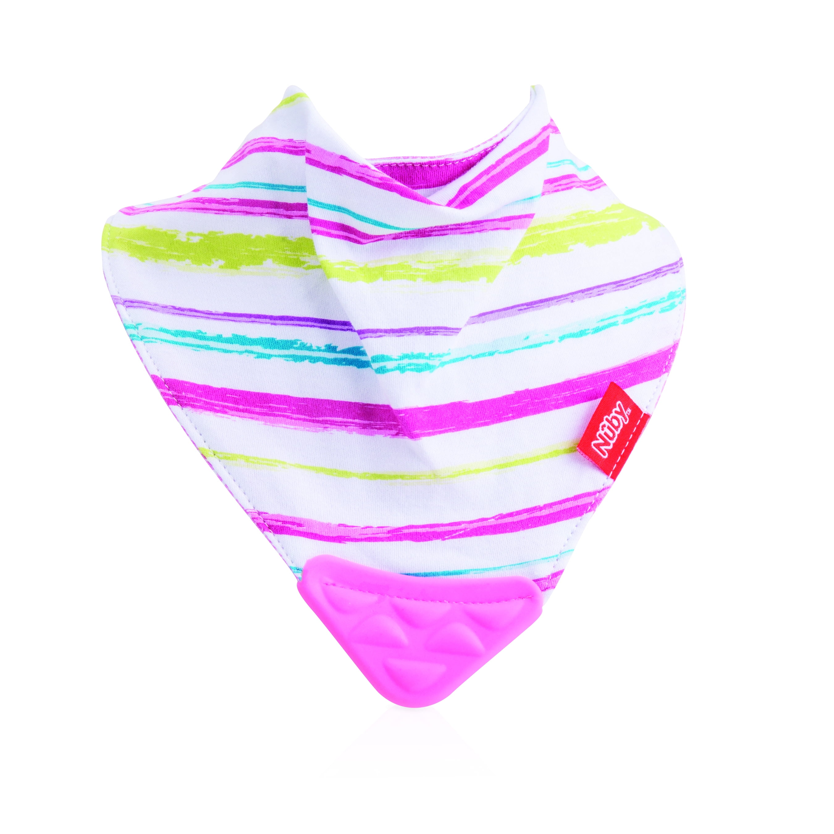 nuby muslin teething bib
