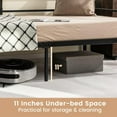thumbnail image 5 of 2-in-1 Metal Twin Daybed Frame with Metal Slat Support 3-Sided Guardrails Black Space-Saving Sofa Bed No Box Spring Needed for Living Room Guest Room, 5 of 8