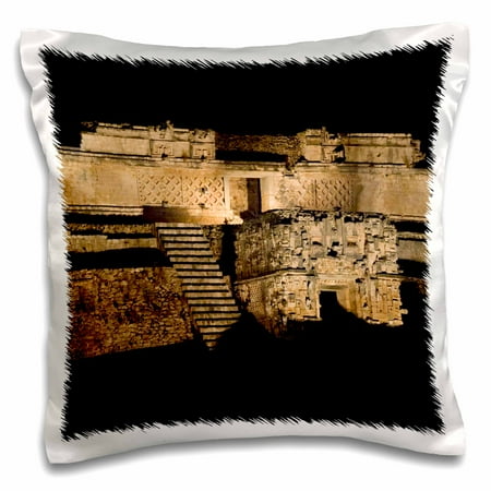 Pyramid Pillows For Reading 3dRose Mexico, Yucatan, Uxmal, Pyramid of the Magician - SA13 CSL0220 - Charles Sleicher - Pillow Case, 16 by 16-inch ()