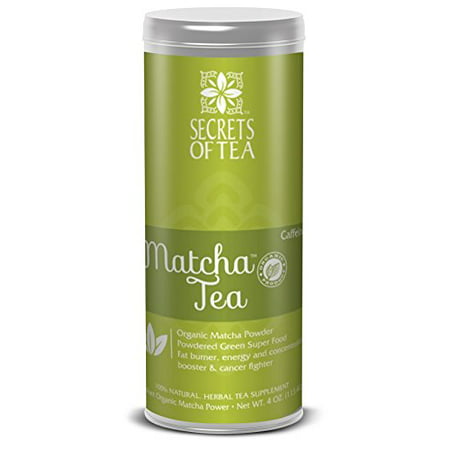 Secrets of Tea - Organic Matcha Green Herbal Tea - Certified USDA Organic Tea from Japan for Improved Hair & Skin Health,  Energy and Metabolism Boosting w/ Rich  Antioxidants (20