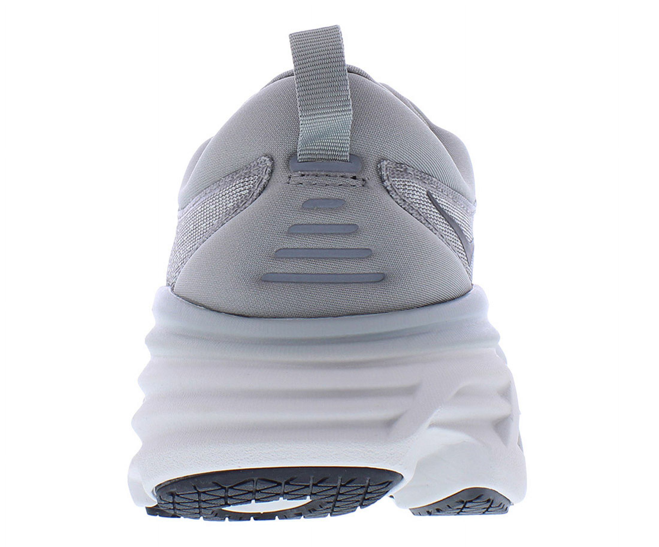 HOKA Bondi 8 Mens Shoes Size 9, Color: Sharkskin/Harbor Mist