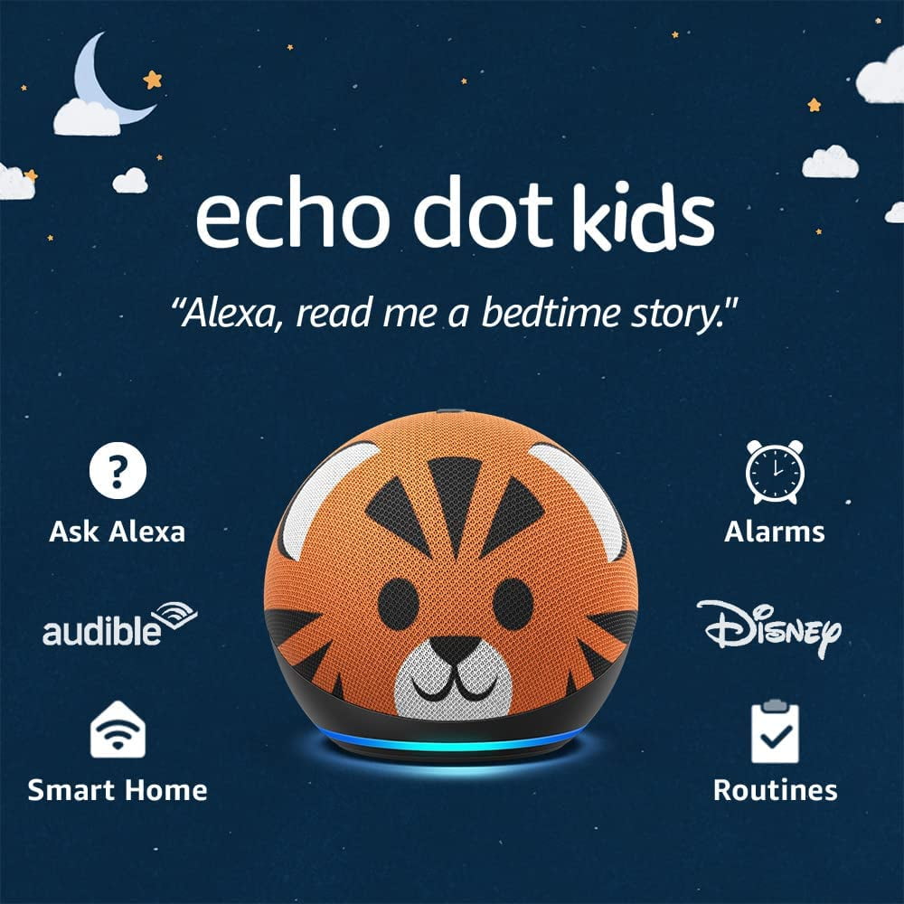 Alexa Echo Dot Kids 4TA Generación (Tigre)