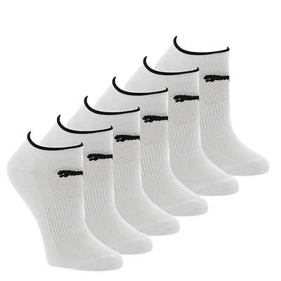 Puma Women's 6 Pack Cushioned Low-Cut Sport Socks, White, Sock Size 9 ...