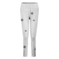 thumbnail image 4 of Comdrip Dressy Leggings for Women, Women's Fashion Printed Casual Pants Leggings Yoga Pants Casual Leggings for Women White S, 4 of 7