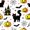 White Orange, variant on Feelyou Cute Ghost Skull Twin Bedding, Halloween Crow Pumpkin Bedding Comforter Set, Purple Cream, Black Reversible, 7pcs