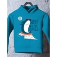 thumbnail image 3 of Shark Surfing The Waves Hoodie Toddler -Image by Shutterstock,  5 Toddler, 3 of 4