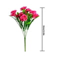 thumbnail image 2 of Cabezas Girasol artificial Estilo rústico Decoración floral con hojas Oficina en casa Girasol falso, Rosa roja 2 piezas 5 ramas 15 cabezas Speravity HA6987-05B, 2 of 6