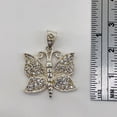 thumbnail image 5 of Butterfly Marcasite Sterling Silver Pendant | 1" Long | Silver | 1 Pendant, 5 of 9
