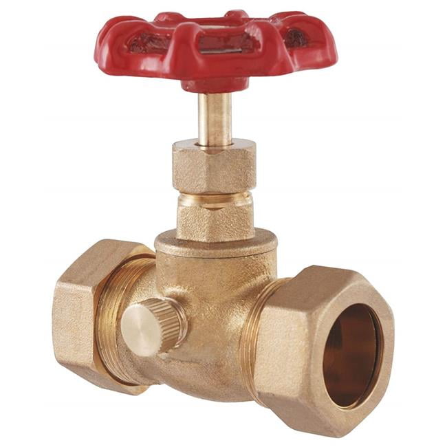 Homewerks Faucet 225003 Stop Valve Compression 0.5 in. Brass Walmart