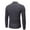 Dark Gray, variant on Men's Mock Turtleneck T-Shirts Long Sleeve Crewneck Pullover Sweater Basic Designed Undershirt Slim Fit Warm Pullover Tops