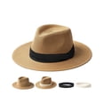 thumbnail image 1 of Sombrero de playa de paja FURTALK para mujer y hombre, 1 of 8