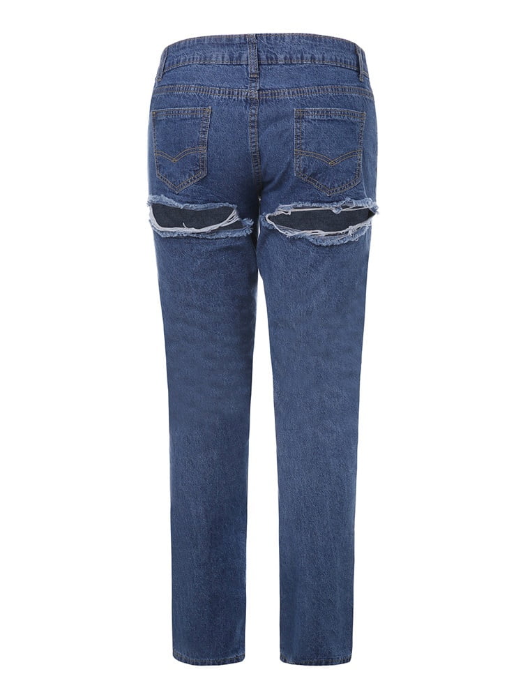 pants with holes in front and back