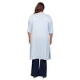 thumbnail image 6 of Plus Size Open Front Knee Length Cardigan, 6 of 11