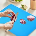 thumbnail image 5 of Flexible Plastic Cutting Boards Mats for Kitchen, Non Slip Cutting Mat for Chopping, Slicing, Prep, Thin Cutting Sheets, BPA Free, Dishwasher Safe, 5 of 6
